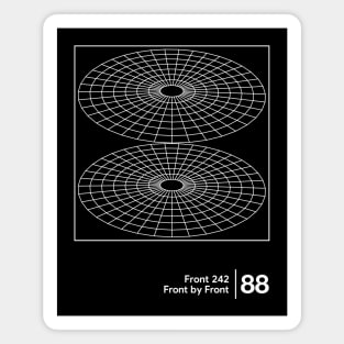 Front By Front / Minimalist Graphic Artwork Design Magnet